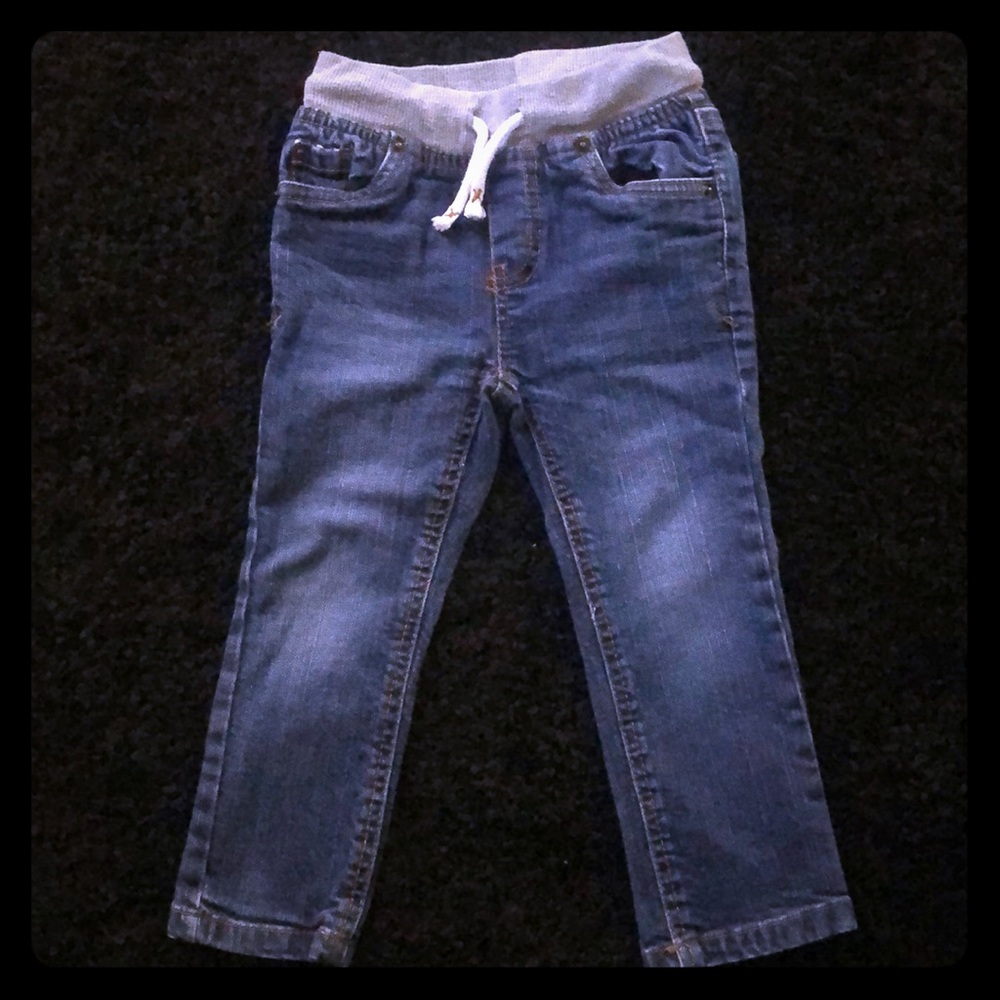 Cat & Jack Skinny Blue Jean Pants, stretchy waist